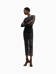 AllSaints Black Edana Lace Dress - Image 5 of 7