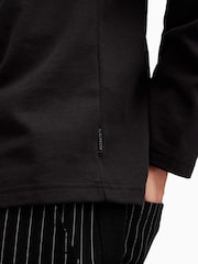 AllSaints Black Nero Long Sleeve Crew T-Shirt - Image 6 of 8