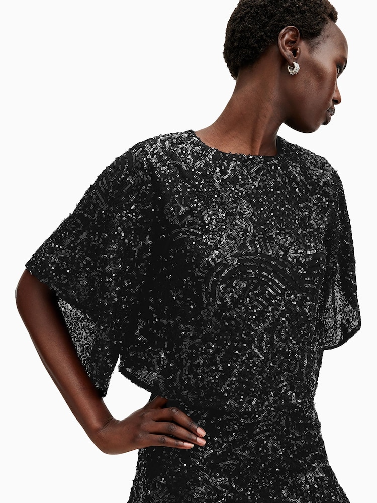 AllSaints Black Ivy Top - Image 2 of 8