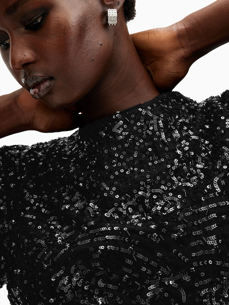 AllSaints Black Ivy Top - Image 3 of 8