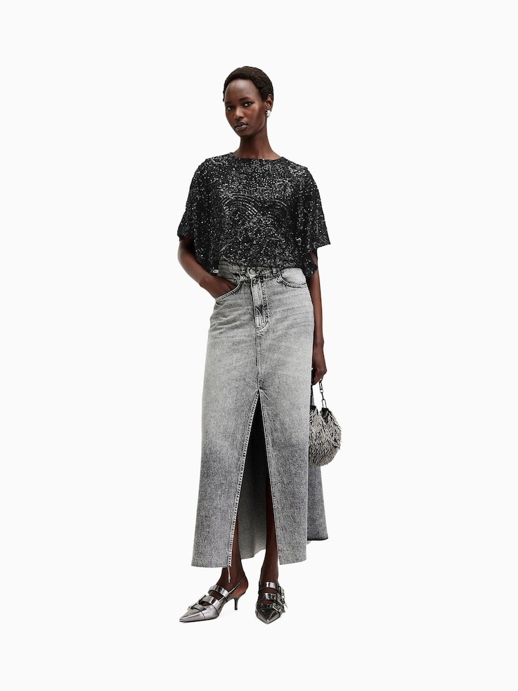 AllSaints Black Ivy Top - Image 5 of 8