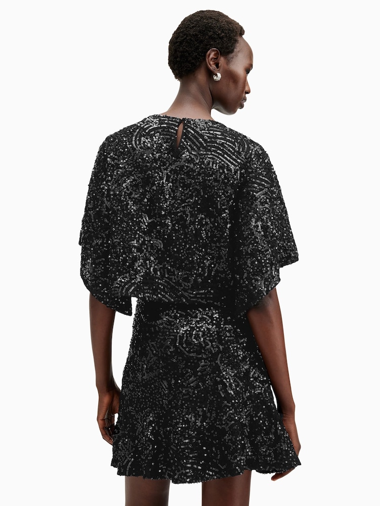 AllSaints Black Ivy Top - Image 7 of 8