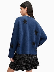 AllSaints Blue Starlet Jumper - Image 5 of 6
