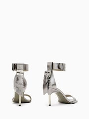 AllSaints Grey Noir Mid Sandals - Image 3 of 5