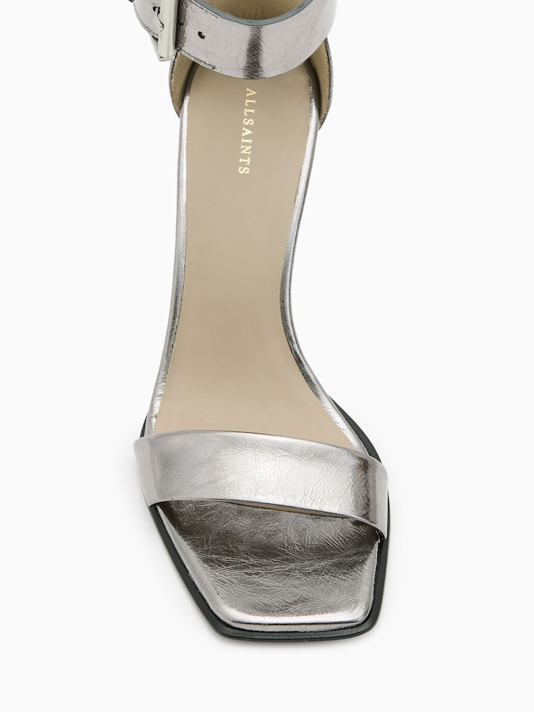 AllSaints Grey Noir Mid Sandals - Image 5 of 5 AllSaints Grey Noir Mid Sandals - Image 5 of 5