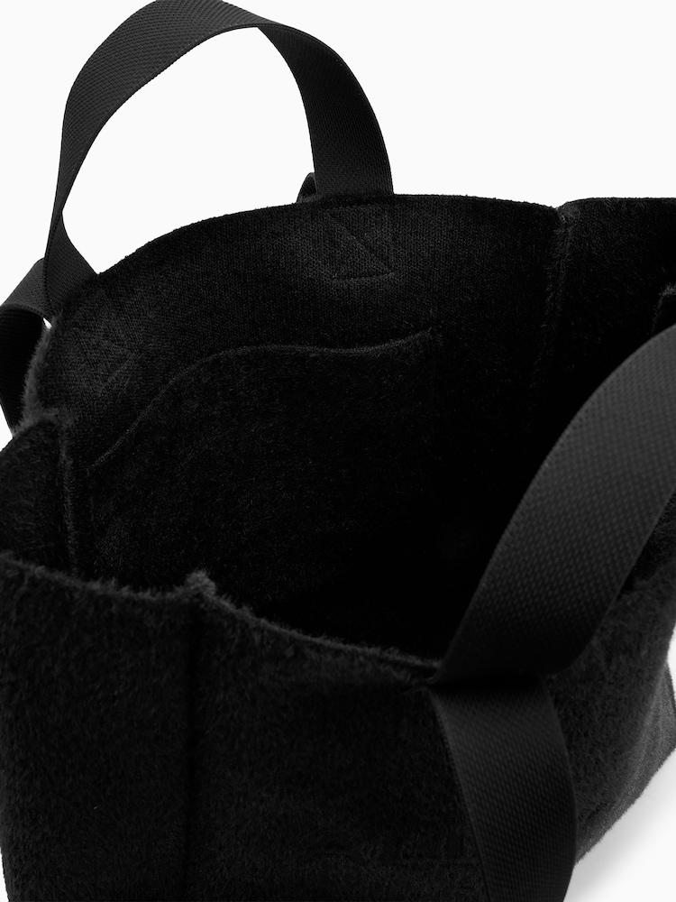 AllSaints Black Izzy Fuzzy Tote Bag - Image 2 of 5