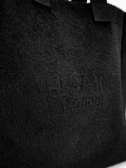 AllSaints Black Izzy Fuzzy Tote Bag - Image 4 of 5