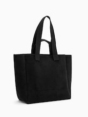 AllSaints Black Izzy Fuzzy Tote Bag - Image 5 of 5