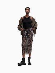 AllSaints Brown Nora Skirt - Image 2 of 7