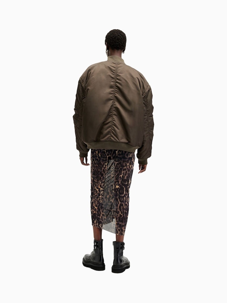 AllSaints Brown Nora Skirt - Image 3 of 7