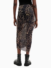 AllSaints Brown Nora Skirt - Image 5 of 7