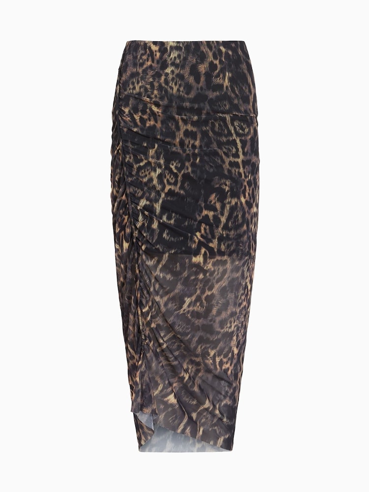 AllSaints Brown Nora Skirt - Image 7 of 7