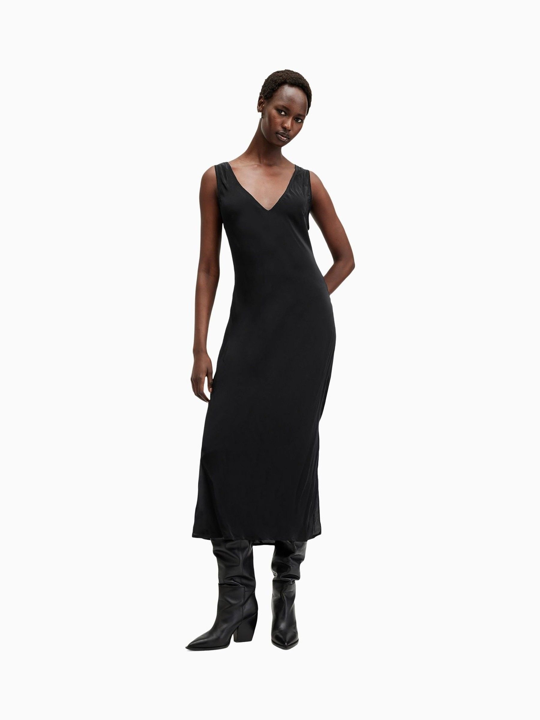 Buy AllSaints Black Izabela Maxi Dress from Next USA