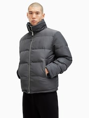 AllSaints Grey Novern Jacket - Image 7 of 10