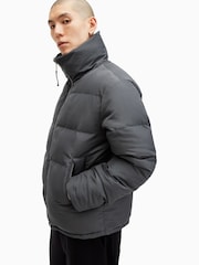 AllSaints Grey Novern Jacket - Image 8 of 10