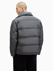 AllSaints Grey Novern Jacket - Image 9 of 10