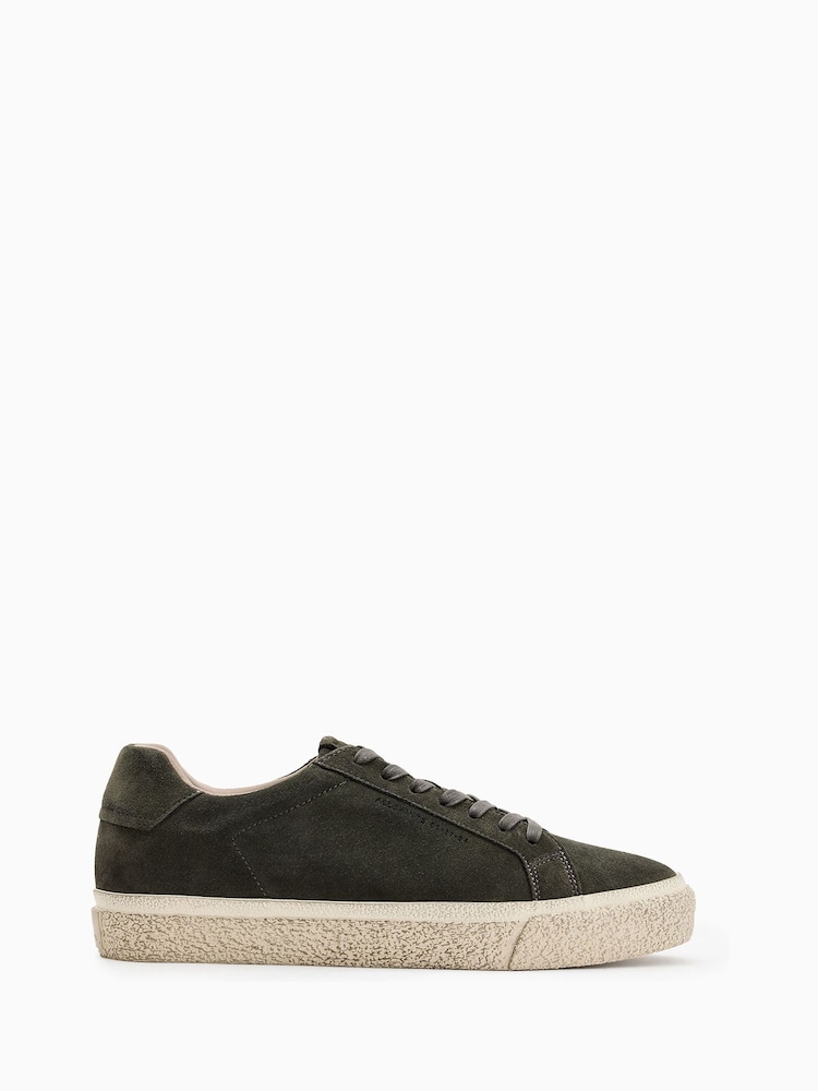 AllSaints Grey Klop Suede Low Top - Image 2 of 6