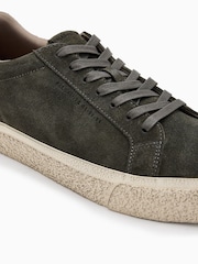 AllSaints Grey Klop Suede Low Top - Image 5 of 6