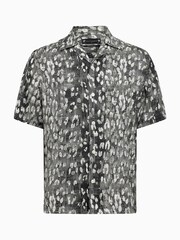 AllSaints Black Oscillation Shirt - Image 7 of 7