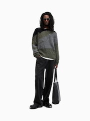 AllSaints Black Sur Crew Neck Jumper - Image 1 of 9