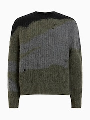 AllSaints Black Sur Crew Neck Jumper - Image 9 of 9