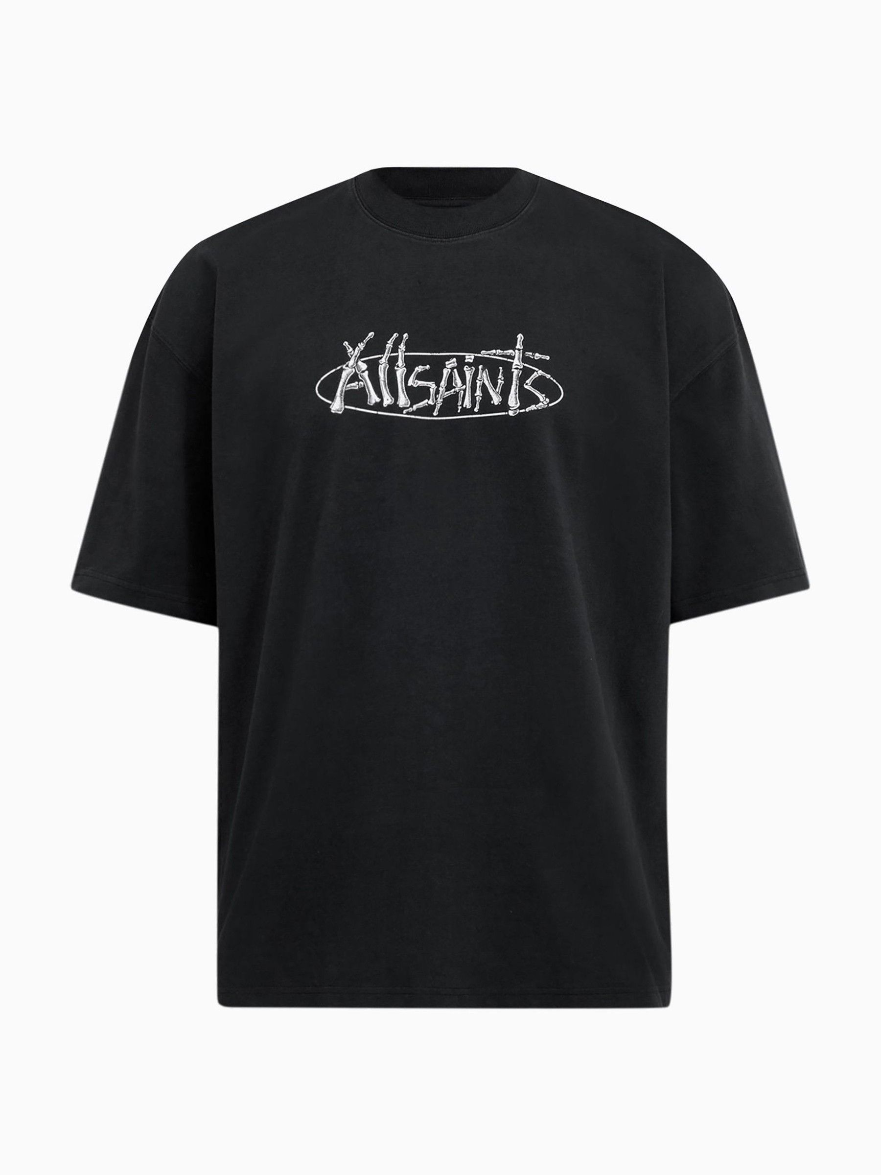 Buy AllSaints Black Sternum Short Sleeve Crew T-Shirt from Next USA