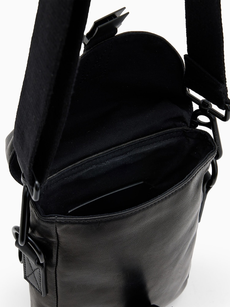 AllSaints Black Juan Cross-Body Bag - Image 2 of 7
