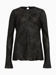 AllSaints Black Jada Top - Image 7 of 7
