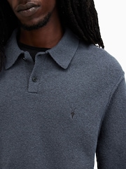 AllSaints Statten Langärmeliges Polo-Shirt - Bild 2 von 7