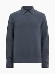 AllSaints Statten Langärmeliges Polo-Shirt - Bild 7 von 7