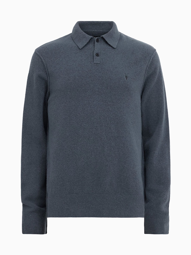 AllSaints Statten Langärmeliges Polo-Shirt - Bild 7 von 7