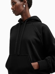 AllSaints Black Talon Undrgrnd Hoodie - Image 6 of 9