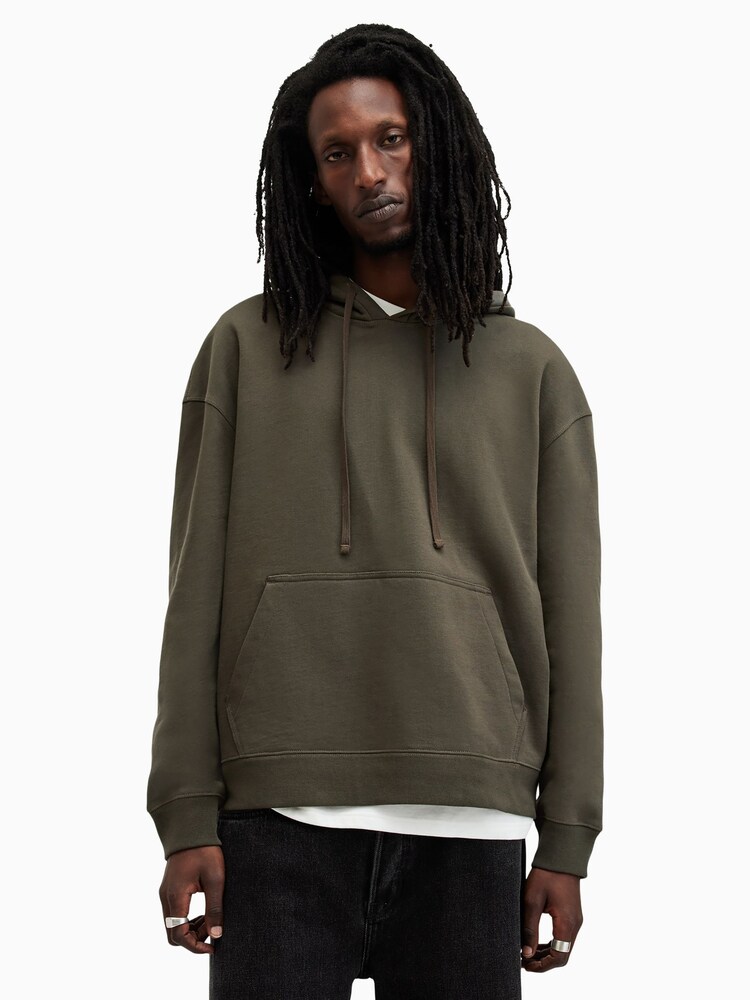 AllSaints Green Patton Oth Hood 100% Cotton Sweatshirt - Image 1 of 7 AllSaints Green Patton Oth Hood 100% Cotton Sweatshirt - Image 1 of 7