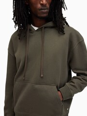 AllSaints Green Patton Oth Hood 100% Cotton Sweatshirt - Image 2 of 7