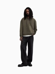 AllSaints Green Patton Oth Hood 100% Cotton Sweatshirt - Image 3 of 7