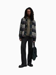 AllSaints Green Patton Oth Hood 100% Cotton Sweatshirt - Image 5 of 7