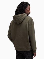 AllSaints Green Patton Oth Hood 100% Cotton Sweatshirt - Image 6 of 7