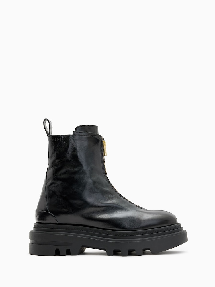 AllSaints Black Othello Boots - Image 1 of 5