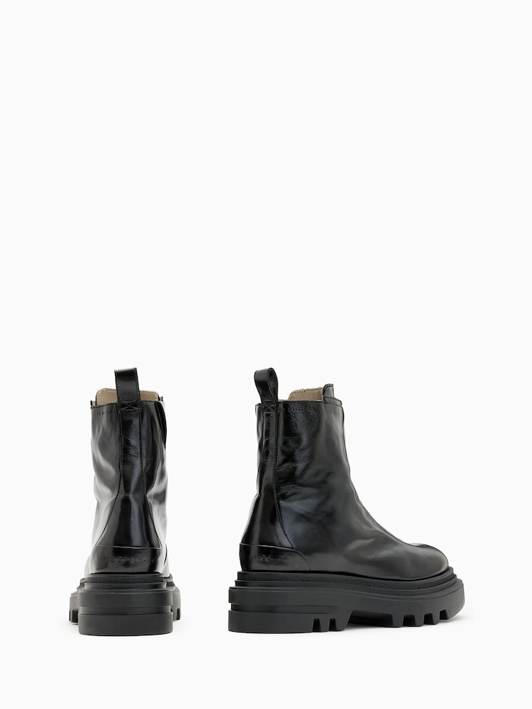 AllSaints Black Othello Boots - Image 3 of 5