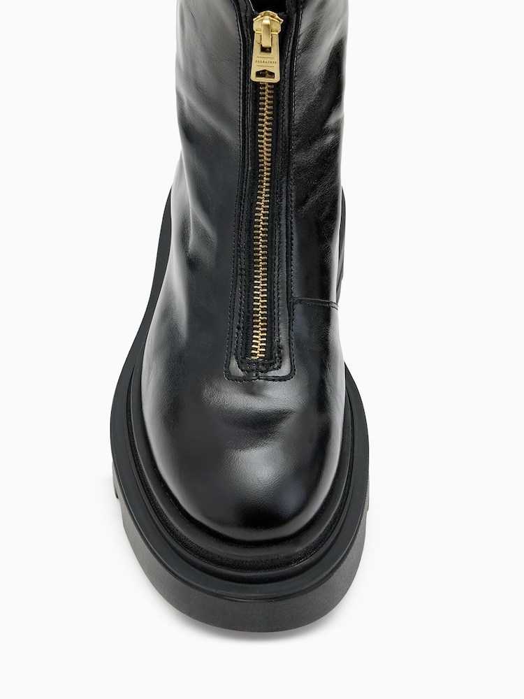 AllSaints Black Othello Boots - Image 4 of 5