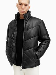 AllSaints Black Raya Puffer Jacket - Image 3 of 9