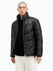 AllSaints Black Raya Puffer Jacket - Image 4 of 9