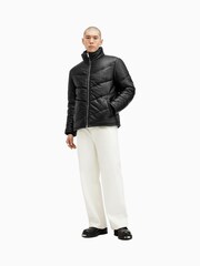 AllSaints Black Raya Puffer Jacket - Image 6 of 9