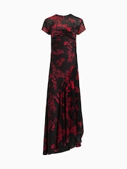 AllSaints Red Tasha Dress - Image 6 of 6