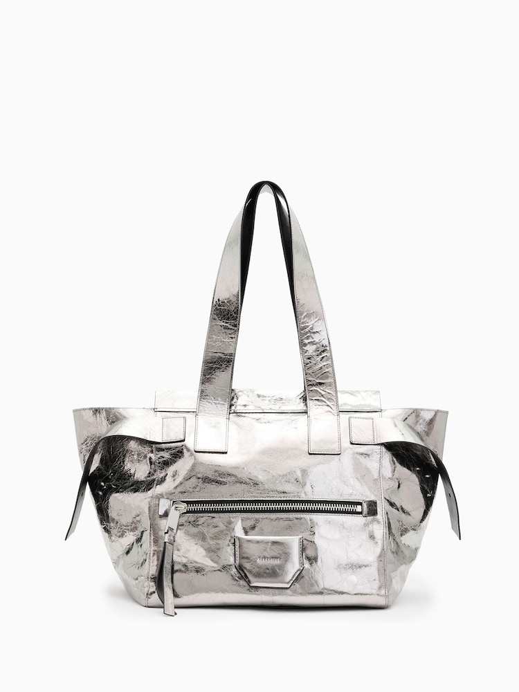 AllSaints Grey Perez Shoulder Bag - Image 1 of 6