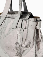 AllSaints Grey Perez Shoulder Bag - Image 5 of 6