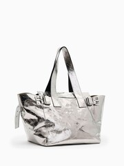 AllSaints Grey Perez Shoulder Bag - Image 6 of 6