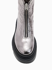 AllSaints Grey Othello Boots - Image 4 of 5
