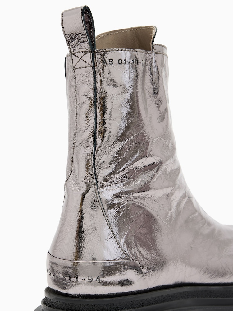 AllSaints Grey Othello Boots - Image 5 of 5