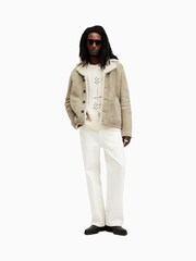 AllSaints Brown Paulson Coat - Image 3 of 9